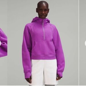 Lululemon Scuba Oversized Half-Zip Hoodie XL/XXL moonlight magenta retail $118